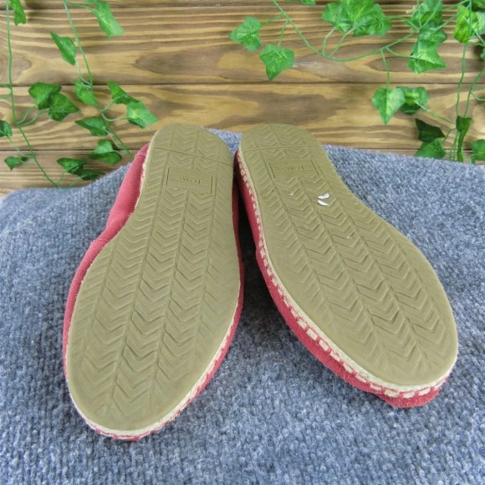TOMS Women's ‎ Espadrille Coral Leather Sz 9 Medium  Used 2025